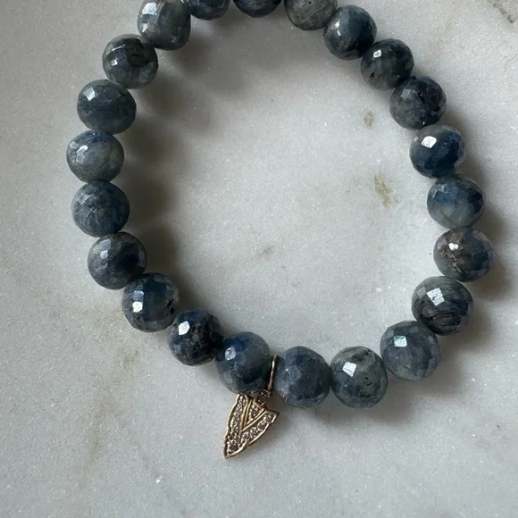 Sydney Evan Beaded Charm Bracelet with 14k Gold and Diamond Charm - Picture 4 of 12